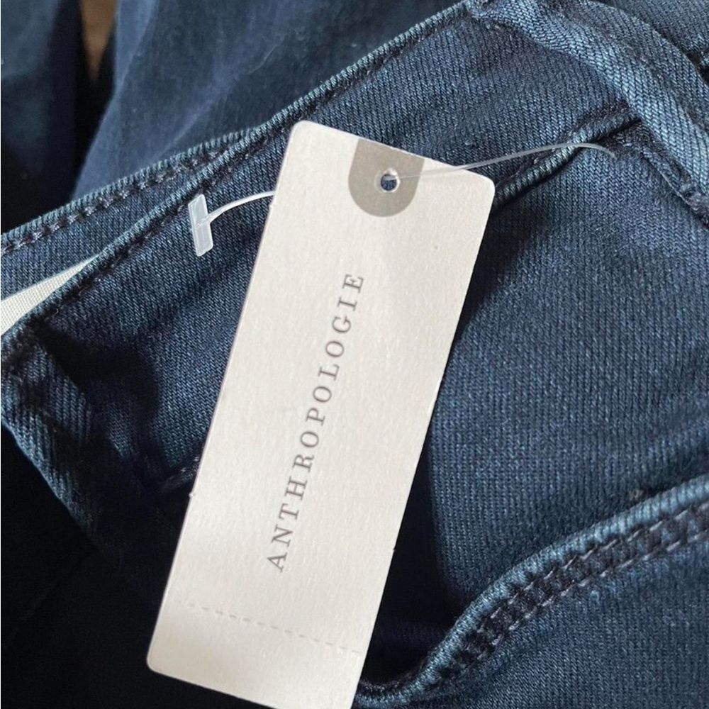 Anthropologie Dark Wash Straight-Leg Jeans - Picture 5 of 7